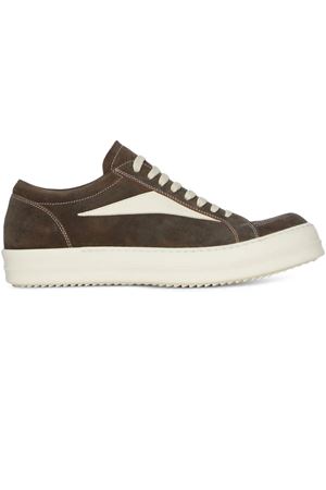 Runway Vintage Sneaks In Brown and milk suede RICK OWENS | RR02E1897LCSILV10611